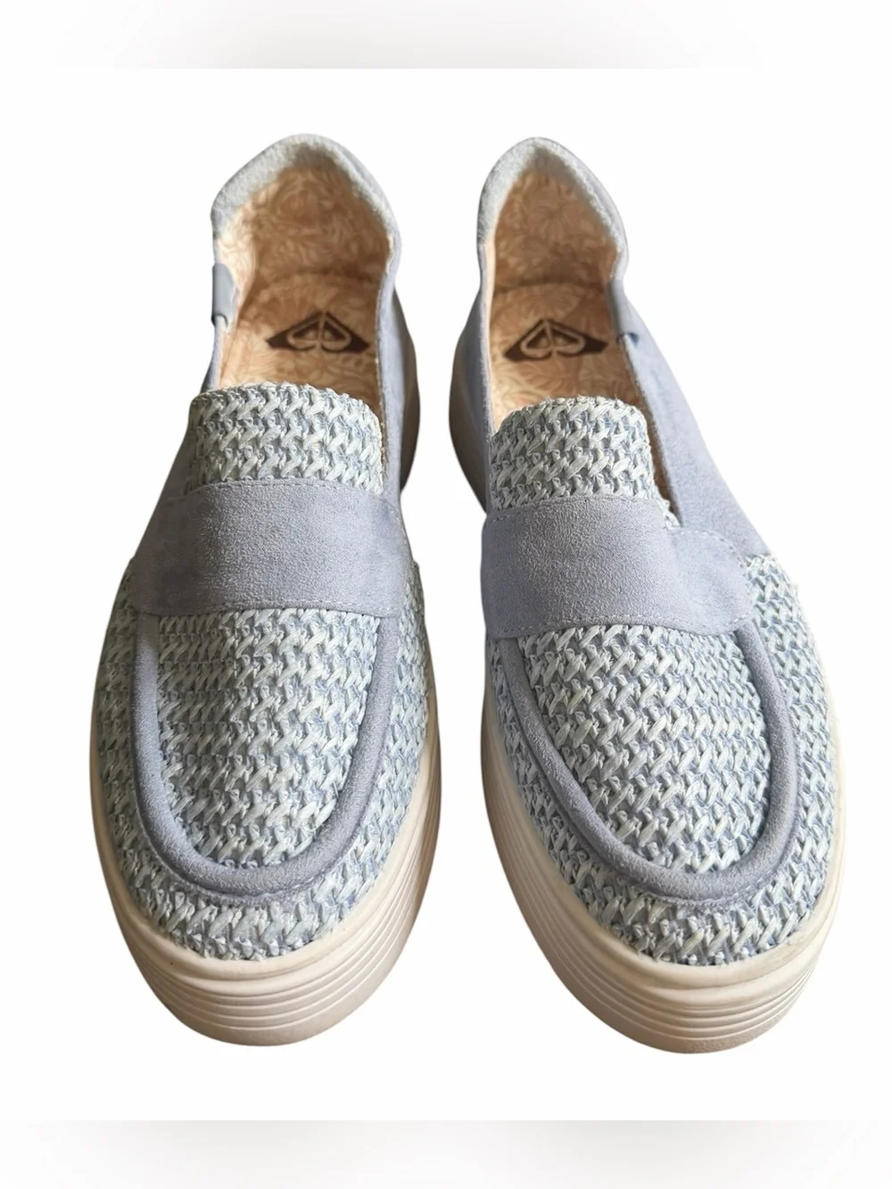 Roxy Sheilahh Platform Sneaker Loafer. 2-Tone Blue, Size 8.5 - RUNS SMALL. Comfy